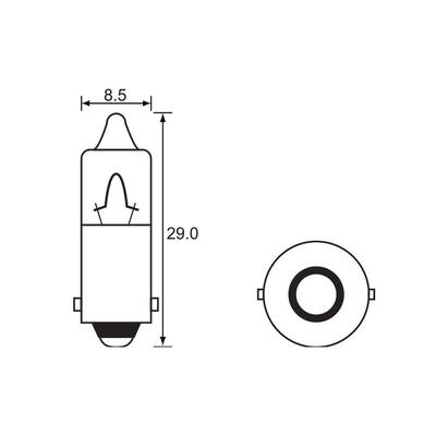 Link 12V 23W Mini Yellow Bulb