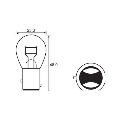 Link 12V 21/5 Stop/Tail Bulb