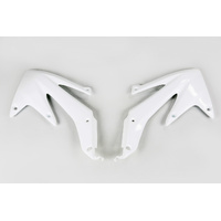 UFO Radiator Shrouds - Honda - CRF450X 05-07 - White 