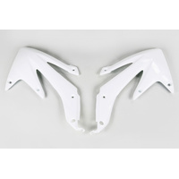 UFO Honda Radiator Shrouds CR450X 2008-2015 - White