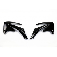 UFO Radiator Shrouds - Honda - CRF250R 10-13/450R 09-12 - Black