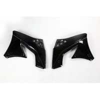 UFO Radiator Shrouds - Kawasaki - KX250F 2009 & 12 - Black