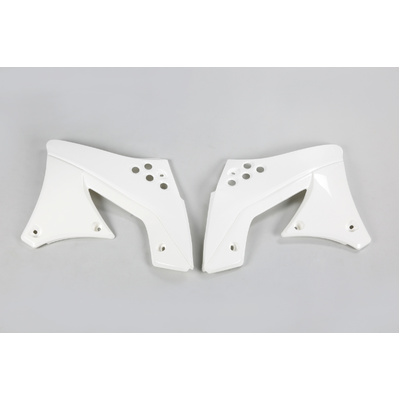 UFO Radiator Shrouds - Kawasaki Kx250F 2009 & 2012 - White