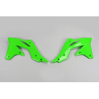 UFO Radiator Shrouds - Kawasaki - KX250F 2013-2016 - Green