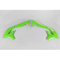 UFO Radiator Shrouds - Kawasaki - KX450F 16-18 - Green