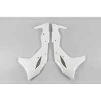 UFO Radiator Shrouds - Kawasaki - KX250F 17-18 - White