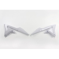 UFO Yamaha Radiator Shrouds YZF250 14-18/450 14-17/WRF250 15-18/450 16-18 - White