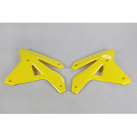 UFO Radiator Shrouds - Suzuki RMZ450 07 - Yellow