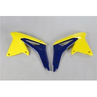 UFO Radiator Shrouds - Suzuki RMZ 450 2008 - Yellow (01-18)