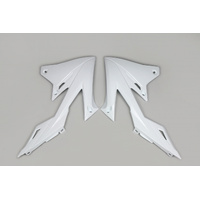 UFO Radiator Shrouds - Suzuki RMZ250 19-23 RMZ450 18-23 - White