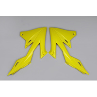 UFO Radiator Shrouds - Suzuki RMZ 250 19-20/RMZ 450 18-20 - Yellow (01-19)