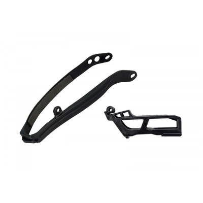 UFO Chain Guide/Swingarm Slider Kit - Yamaha Yzf250 2024/Yzf450 23-24 - Black