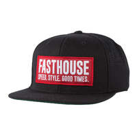 FASTHOUSE BLOCKHOUSE HAT - BLACK/RED