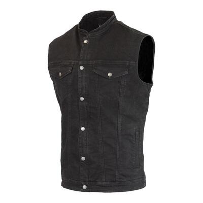 Merlin Club D3O Ghost Denim Vest - Black