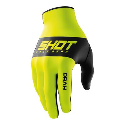 Shot Draw Sky Gloves - Neon Yellow