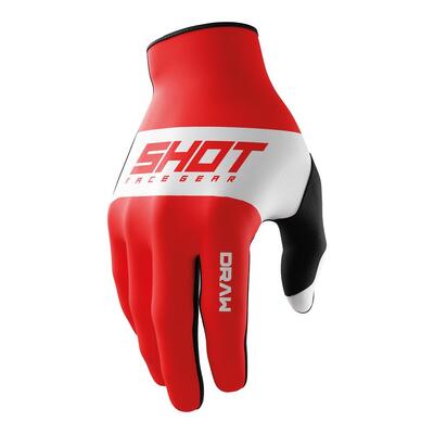 Shot Draw Sky Gloves - Red