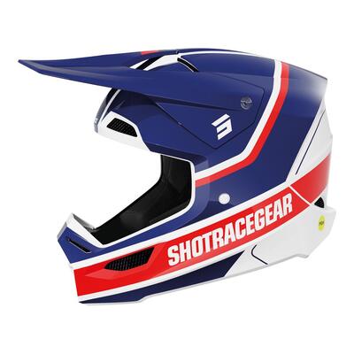 Shot Race Mythic Matte Helmet - Blue/Red