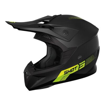 Shot Pulse Element Matte Helmet - Neon Yellow