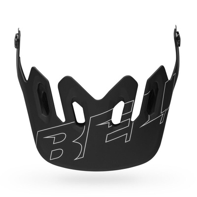 Bell Super 3/3R Visor - Matte Matte Black/White - OS