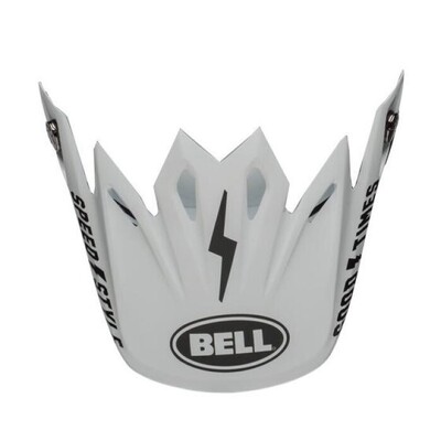 Bell Moto-9 Fasthouse Replacement Peak - Black/White