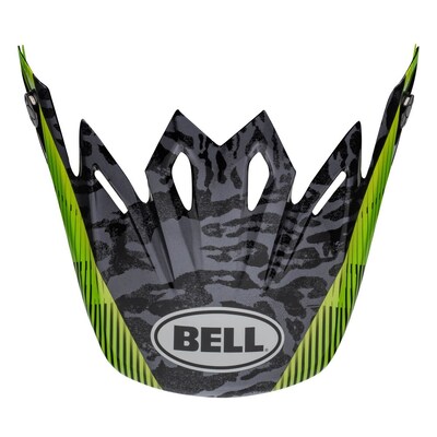 Bell Moto-9 MIPS Chief Replacement Visor - Black/White/Green