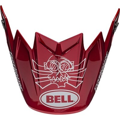 Bell Moto-9 Flex DITD Replacement Peak - Candy Red