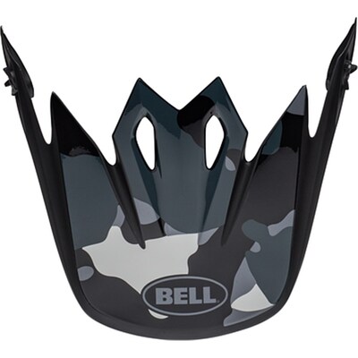 Bell MX-9 Presence Replacement Peak - Black/Titanium/Camo