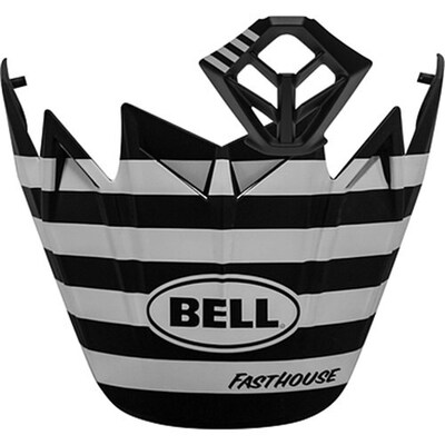 Bell Moto-9 Fasthouse Replacement Peak Kit - Black/White