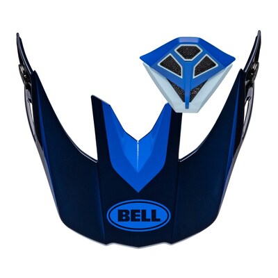 Bell Moto-10 Ferrandis Mechant Peak Mouthpiece Kit - Matte/Gloss Dark Blue/Light Blue