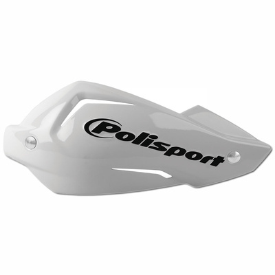 Polisport Touquet Handguards - Replacement Handguard Plastic And Bolt Kit - White