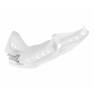 Polisport Fortress Skid Plate W/Linkage Guard Ktm/Husqvarna - White