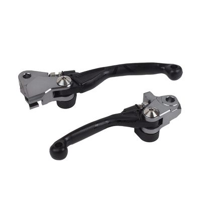 Polisport Folding Lever Set Yamaha Yz250F/450F 09-22/Yz125/250 15-22 - Black