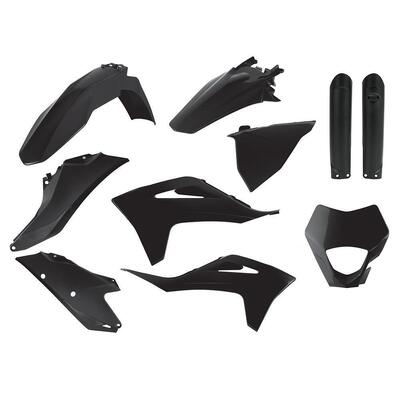 Polisport Enduro Kit Gasgas Ec/Ec-F 21-23 - Black (Incl. Headlight Surround & Fork Guards)