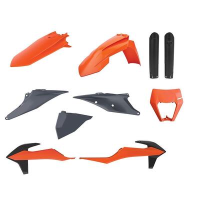 Polisport Enduro Kit Ktm Exc/Exc-F 20-23 - Oem 21 (Incl. Headlight Surround & Fork Guards)