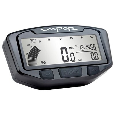 TRAIL TECH VAPOR DIGITAL GAUGE SPEEDO ATV C BRACKET 19mm WATER