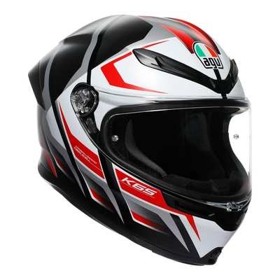 AGV K6S Karve Full Face Helmet - Black/White/Red