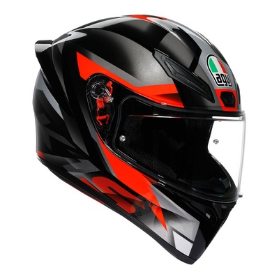 AGV K1S Fastlap Full Face Helmet - Black/Grey/Red