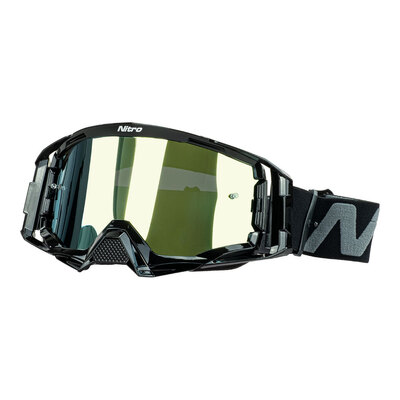 Nitro NV-150 MX Goggle - Black Frame Gold Lens