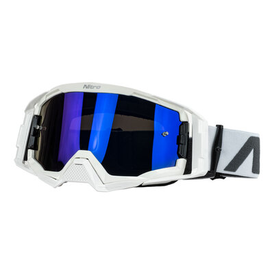 Nitro NV-150 MX Goggle - White Frame Blue Lens