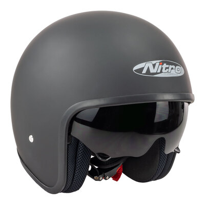 Nitro X606V Satin Helmet - Black