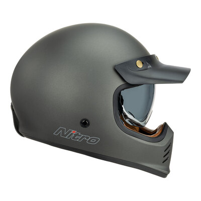 Nitro MX502 Retro MX Satin Helmet - Graphite