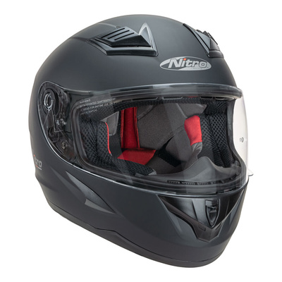 Nitro N2400 Uno Satin Helmet - Black