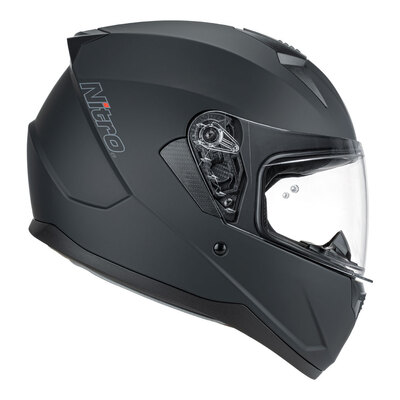 Nitro N670 Full Face Satin Helmet - Black