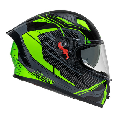 Nitro N501 Fuse Gloss Helmet - Green/White/Black