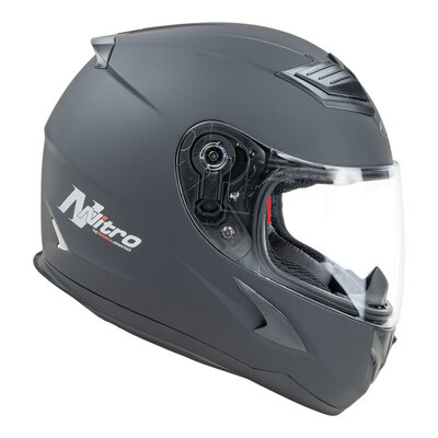 Nitro N2300 Uno Youth Satin Helmet - Black