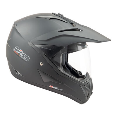 Nitro MX730 Uno Satin Adventure Helmet - Black