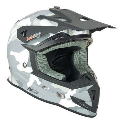 Nitro MX700 Matte Helmet - Camo White