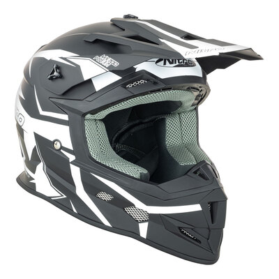 Nitro MX700 Matte Helmet - Black/White