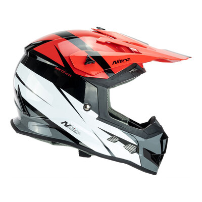 Nitro MX700 Recoil Helmet - Red/Black/White