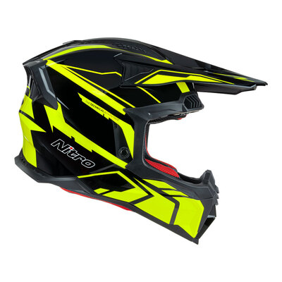 Nitro MX710 Shard II Helmet - Fluro Yellow/Black